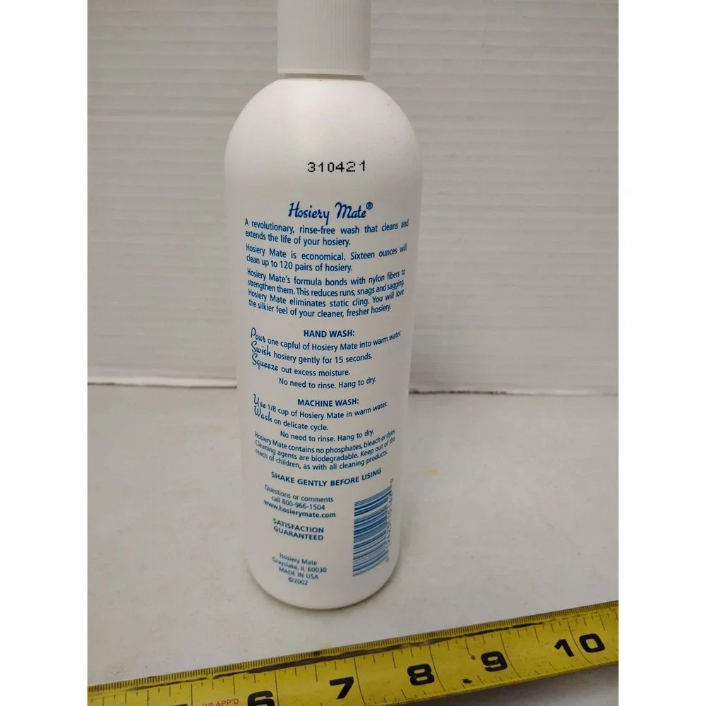 Vintage Hosiery Mate Rinse-Free Revitalizing Wash for Pantyhose 16 oz/480ml SEAL
